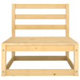 thumbnail image 2 of vidaXL Garden Middle Sofas 3 pcs Solid Wood Pine, 2 of 5