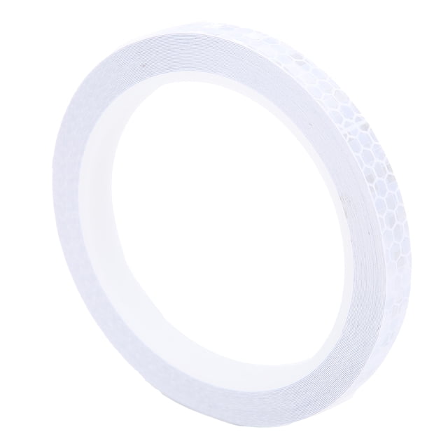 Autocollant de Bande Lumineuse de Vélo, Plastique Réfléchissant Résistant à l'Usure Résistant à l'Humidité pour Motocycly White