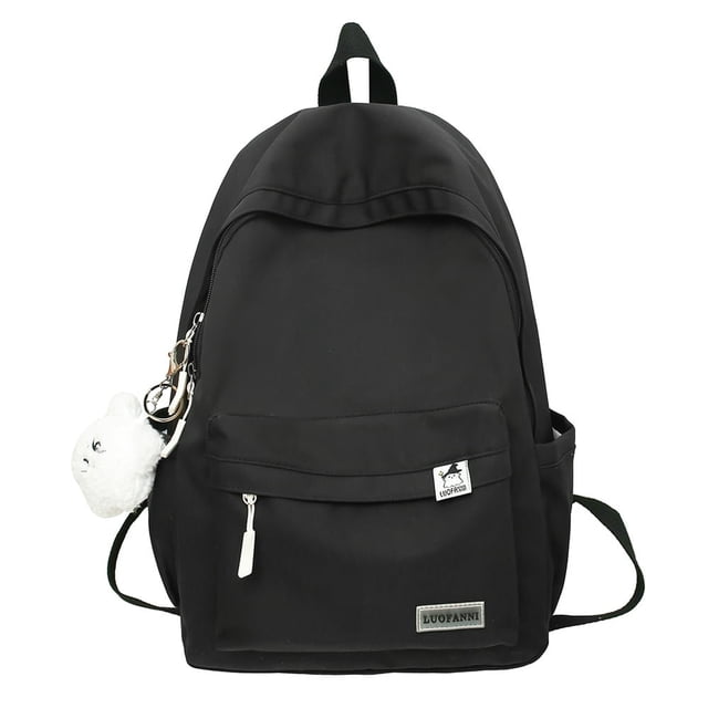 POINTERTECK Casual Schoolbag Nylon Bookbag Multi-pocket Preppy Style Knapsack (Green)