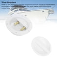 thumbnail image 3 of 6- 32V Electric Agitation Fishing Junction Box, Water Boat Junction Box for RVs Yachts Ships, White ABS Metal Cable Terminal Connector with Electric Reel Power Supply Base,, 3 of 7
