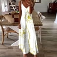 thumbnail image 1 of Ovzne Robes pour Femmes Robe Femmes Été Décontractée Plissée Imprimée Camis Sans Manches à Col en V Robe de Vacances Robe Imprimée Liquidation, 1 of 5