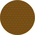 thumbnail image 1 of Ahgly Company Tapis d'Intérieur Ronds Transitionnels Lavables à la Machine, Rouge Safran, 4 Pieds Rond, 1 of 7