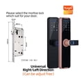 thumbnail image 2 of Door Lock, Tuya Smart Door Lock Digital Electronic Lock With Smart Card/password/key Unlock/USB Emerncy Charging ,Easy to Install, 2 of 7
