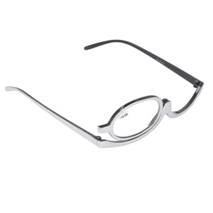 Magnification des verres de maquillage, lunettes de lecture de maquillage Confortable porter un seul objectif Flip Up pour le maquillage +4.00