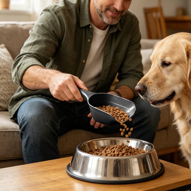 Pet Food Spoon for Dogs and Cats – Multipurpose Rice Paddle, Food Shovel, and Scoop for Dry Kibble, Flour, or Ice – Non-Slip Kitchen and Pet Feeding Tool
