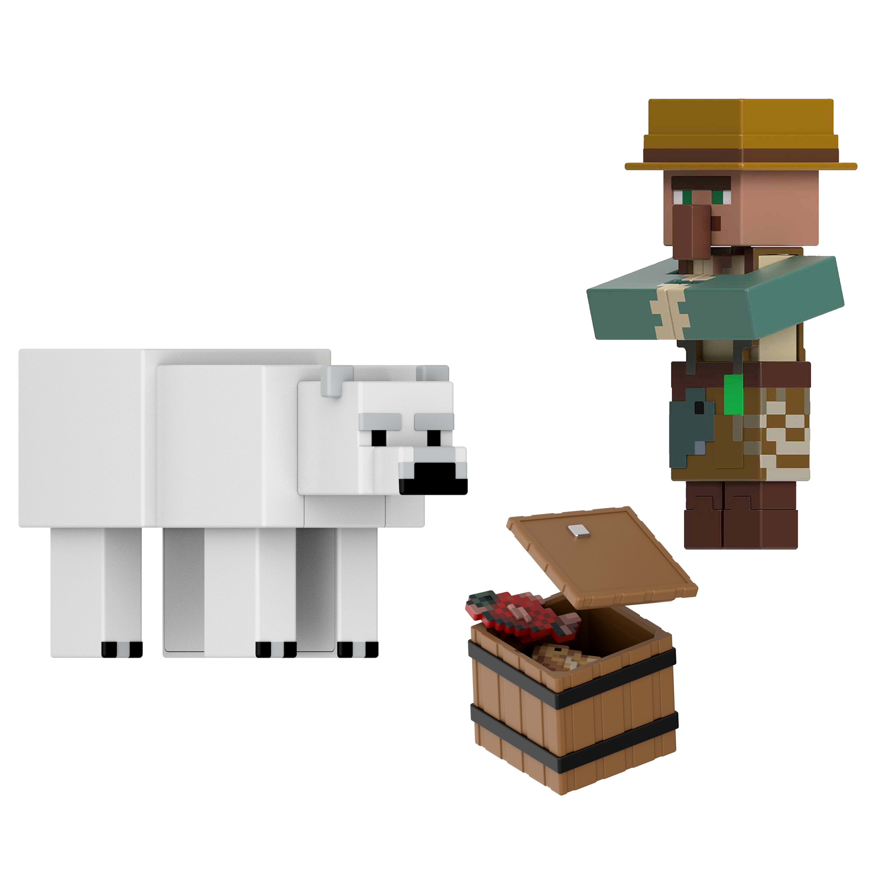 Minecraft Action Figures & Accessories 2-Pack, 3.25-inch Scale Collectible Sets (Characters May Vary)