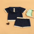 thumbnail image 2 of MesaSe Ensemble d'Été Garçon Imprimé Dinosaure Sans Manches Col Hauts Shorts, 2 of 6