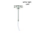 thumbnail image 4 of Lampes de Jardin Extérieures à Double Tête, Échelle Miniature, Lampadaire, Décorations de Rue, Vert(1:87)(Blanc), 4 of 9