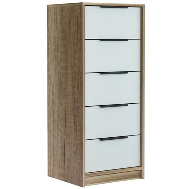 TUHOME Kaia Commode à 5 Tiroirs Commodes en Bois d'Ingénierie en Multicolore