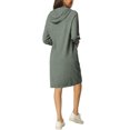 thumbnail image 3 of INSPIRE CHIC Chandail Molletonné Décontracté pour Femme à Enfiler, Manches Longues, Robe Midi à Capuche avec Poches, P Gris, 3 of 7