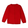thumbnail image 1 of WEAIXIMIUNG Ensemble de Chandail pour Tout-Petits Filles Bébé Enfants Filles Cardigan Manches Longues Enfant Chandail Boutonné Fille Col Rond Cardigans Chandail, 1 of 2