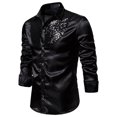 thumbnail image 1 of Chemise à Manches Longues pour Homme Chemise à Paillettes Décontractée de Mode Automne et Hiver pour Homme Haut à Manches Longues, 1 of 4