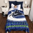 thumbnail image 2 of Couverture de luxe en velours des canucks de vancouver de la LNH, 2 of 6