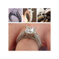 thumbnail image 4 of 3 3/4ct Princess Cut Diamond Engagement Ring 14K White Gold, 4 of 4