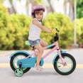 thumbnail image 4 of Costway 12" Kids Bike with Adjustable Saddle Handlebar Removable Training Wheels Handbrake Pink, 4 of 10
