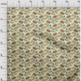 thumbnail image 2 of oneOone Georgette Viscose Fabric Leaves & Floral Block Print Sewing Fabric BTY 42 Inch Wide, 2 of 5