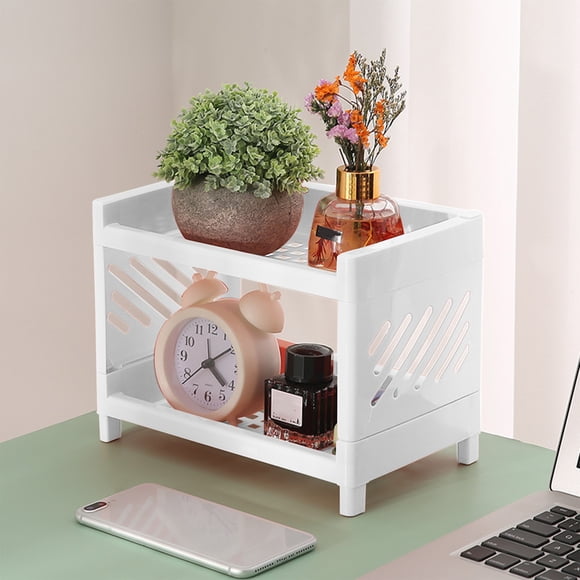 Jusqu'à 40 % de Réduction sur les Cadeaux Oefntac Étagères de Rangement Bureau Double Couche Rangement Cosmétiques et Organisation Armoire Ajourée Cuisine Assaisonnement Tri Rack