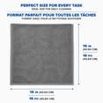 thumbnail image 2 of Chiffons Gris en microfibre Project Select, antirayures et sans peluches – lot de 10, 2 of 4