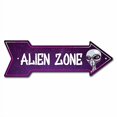 thumbnail image 2 of SignMission P-ARROW8-999989 8 x 24 in. Wide Alien Zone Arrow Sign, 2 of 4