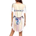 thumbnail image 4 of Robes pour Femmes 2024 Été Chemise de Bikini Oversize par-Dessus Manches Courtes Mignonne Imprimé de Bikini par-Dessus Robe T-Shirt Ample Porter Rabais de 50 % Liquidation!, 4 of 4