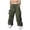 Army Green, variant on CFLVAEK Mens Cargo Pants Big and Tall Drawstring Elastic Waist Baggy Cargo Pant Casual Elastic Bottom Pants with Multi Pockets Black XXL