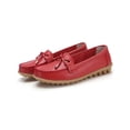 thumbnail image 1 of MAWCLOS Ladies Moccasins Comfort Nursing Shoes Slip On Resistant Loafers Bow Work Boat Shoe Red 6, 1 of 7