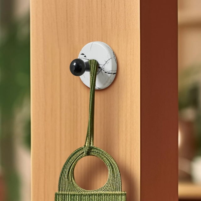 Solid Wood Suction Cup Hooks for Strong Secure Wall and Door