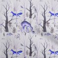thumbnail image 1 of oneOone Polyester Spandex Medium Blue Fabric Deer Sewing Material Print Fabric By The Yard 56 Inch Wide, 1 of 5