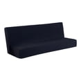 thumbnail image 1 of pdqouc Folding Sofa Cover Solid Color Futon Slipcover Polyester Elastic Fabric All Inclusive Cover for Kids, Soft Jacquard Fabric Small Checks, 1 of 8