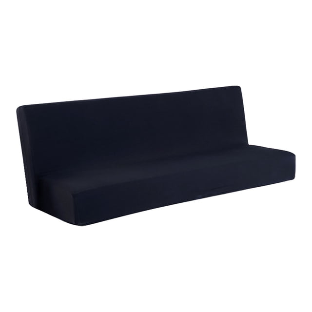 pdqouc Folding Sofa Cover Solid Color Futon Slipcover Polyester Elastic Fabric All Inclusive Cover for Kids, Soft Jacquard Fabric Small Checks