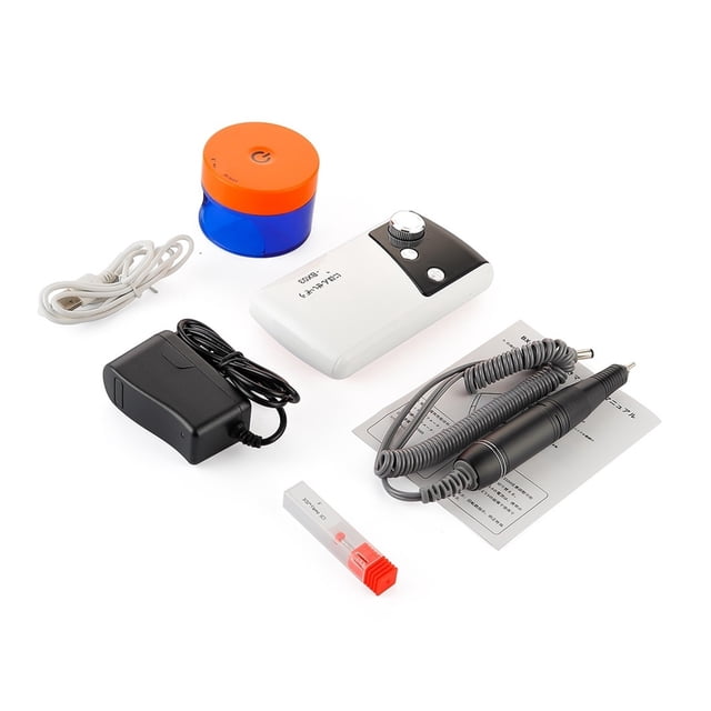 2 In 1 35000RPM Nail Drilling Machine, Nail Polisher Sander, Manciure Drill, Electric Nail File With Mini Nail Dryer Nail Lamps ,Lightweight and Portable