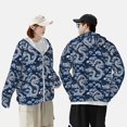 thumbnail image 4 of Lsque Dragons Pattern UPF 50+ Lightweight Sun Protection Men's Women's Long Sleeve Shirt, Hoodie Performance -Large, 4 of 7