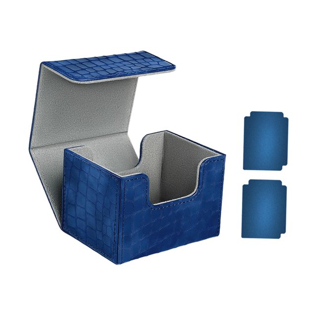 MERIGLARE Trading Card Deck Box Container Game Card Organizer for TCG Collection Cards Blue