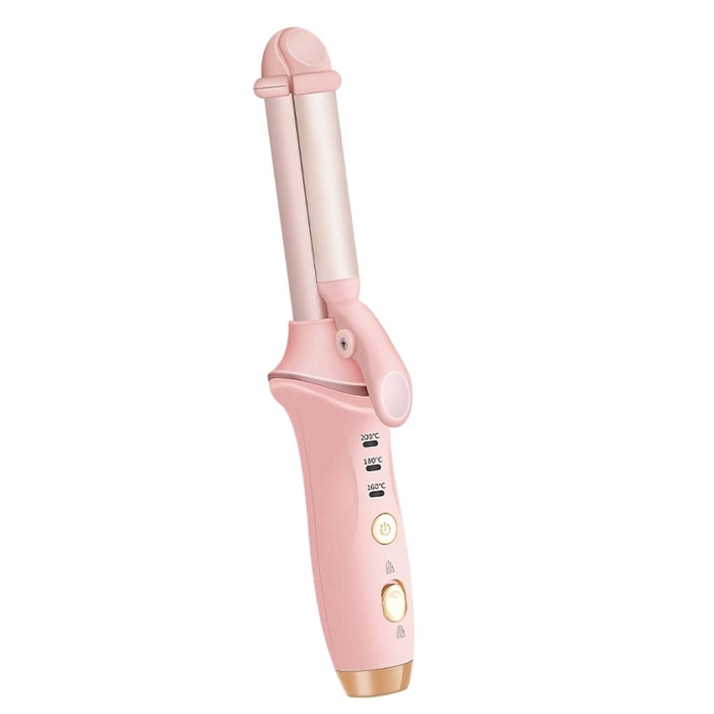 2-in-1 Curling Iron Rechargeable Hair Curler Portable Hair Curling Wand with 3 Temperature Modes PI Heating Technology for Women Home Traveling