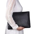 thumbnail image 2 of fastboy Lightweight Handbag Convenient And Practical PU Bag Versatile Clutches Handbag Practical Gifts grey 1Set, 2 of 6
