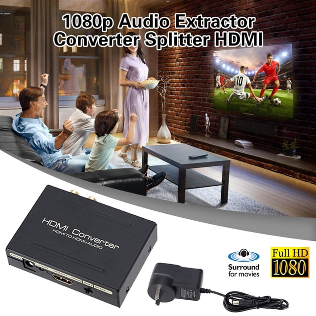 Daisyyozoid Wholesale 1080p audio extractor converter splitter HDMI to HDMI and optical SPDIF RCA L/R