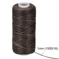 thumbnail image 4 of Unique Bargains Dark Brown Polyester Waxed Leather Sewing Thread, 55 Yards, 4 of 6