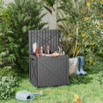 thumbnail image 3 of Coffre de Terrasse en Résine Noir de 35 Gallons - Verrouillable, Étanche, Rangement Extérieur pour Fournitures de Patio et de Piscine, 3 of 6