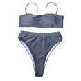 thumbnail image 3 of Bikini High Waisted Tummy Control Two Piece Swimsuit Sling Swimwear, 3 of 6