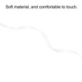 thumbnail image 3 of Unique Bargains 0.28' x 100 Yards Double Face Decorate Crafts Roll Satin Ribbon Raw White, 3 of 5
