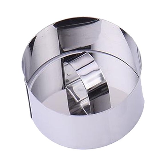 XZNGL Baking Tools Stainless Steel Plate Baking Tools Stainless Steel Cake Mold With Push Plate Sushi Cutting Mold Tool