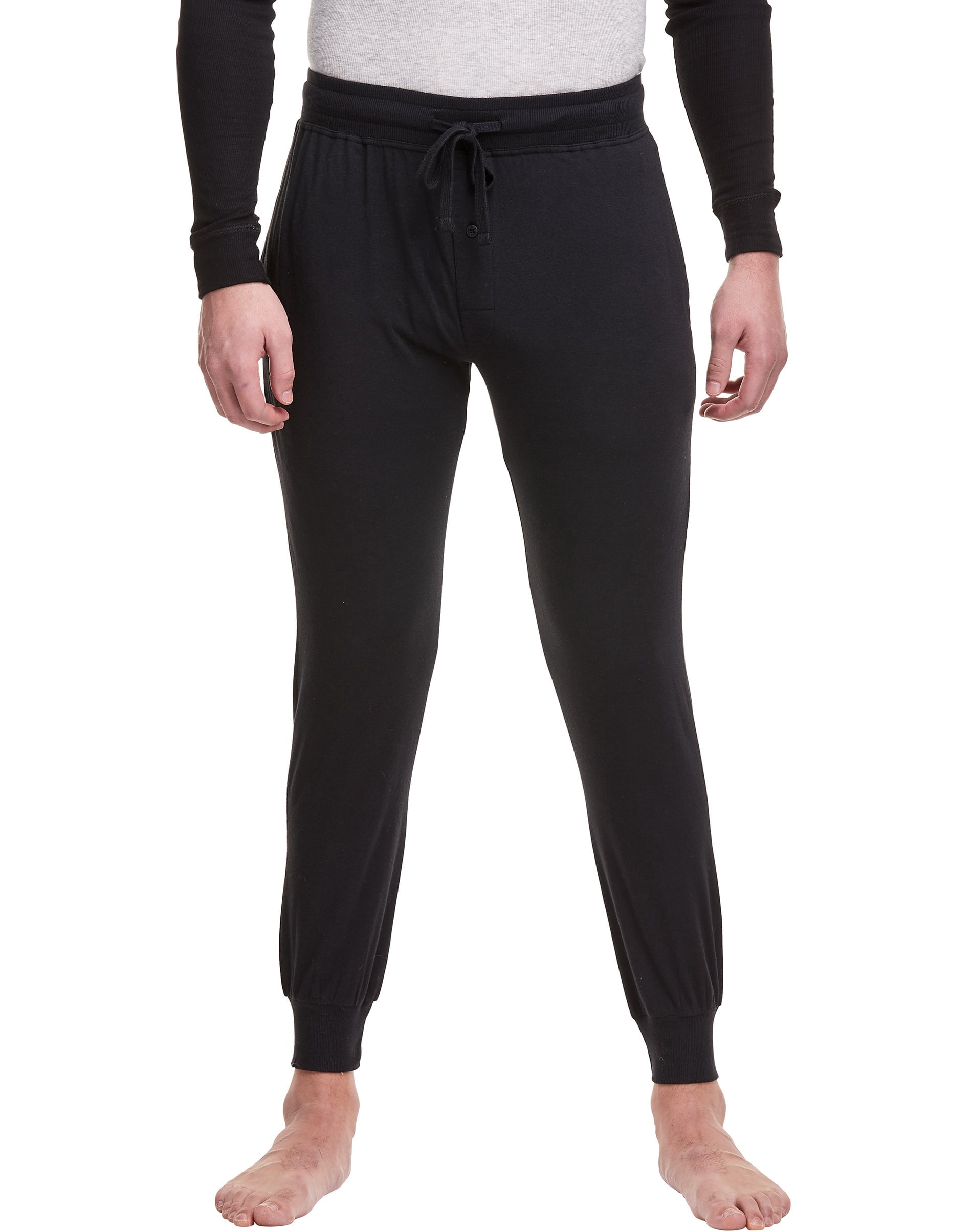 Hanes Mens Knit Jogger, 2XL, Black