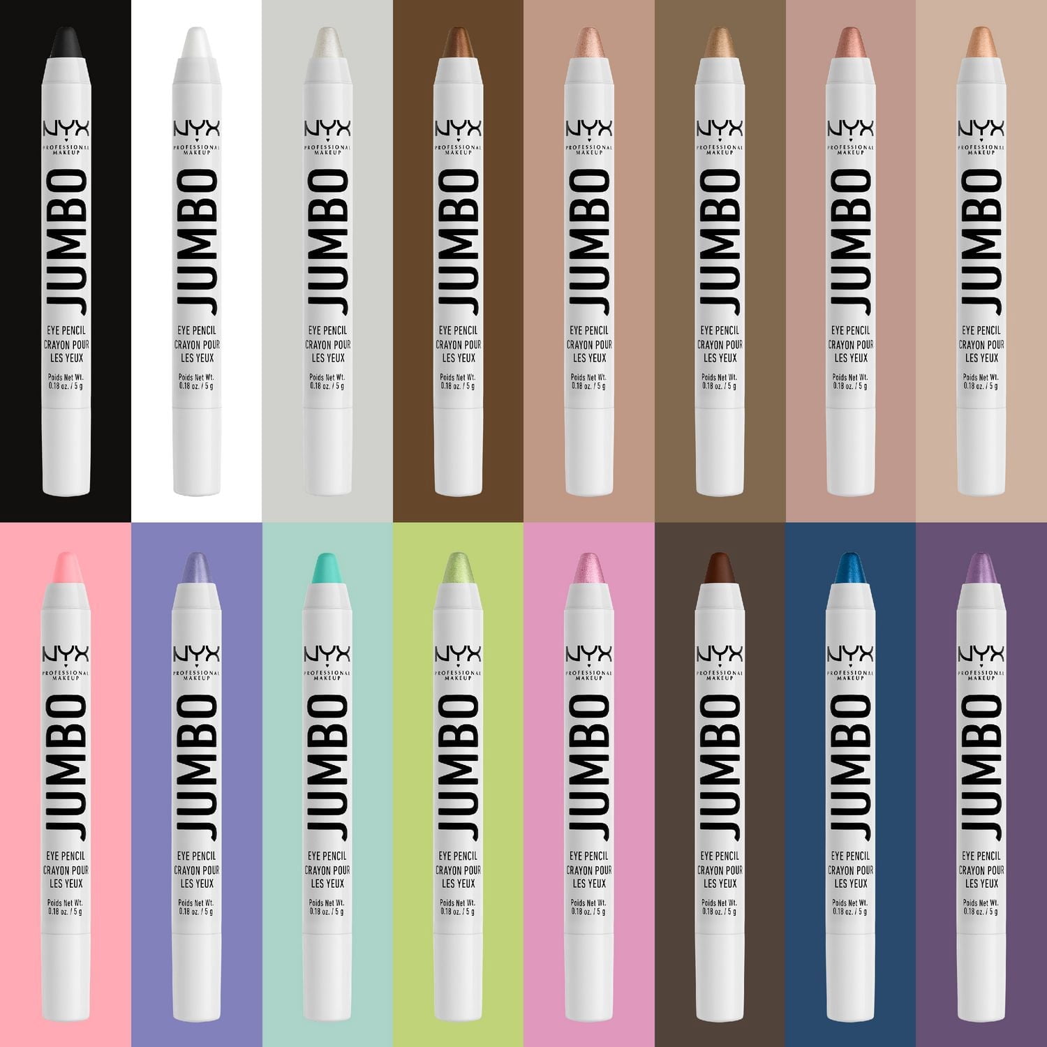 NYX Professional Makeup Cayon pour les yeux Jumbo, Milk