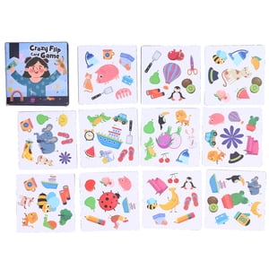 Ccdes Jeux de société familiale, Jeux de cartes d'appariement Jouet, jeux de carte d'arrimage Jeux de carte de flip Jeu de société d'apprentissage précoce Jouets Cadeaux pour les tout-petits et les enfants