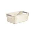 thumbnail image 2 of Kmonabie Upgraded Stackable Storage Bins with Handle, White Plastic Organizer Containers for Kitchen Pantry Bathroom Cabinet Drawer Wardrobe Organization, 2 of 6