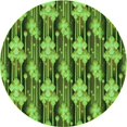 thumbnail image 1 of Ahgly Company Tapis d'Intérieur Lavable en Machine Carré Vert, 3 Pieds Carré, 1 of 7