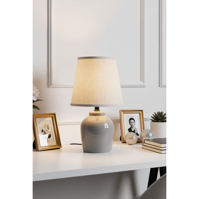 Mainstays 12.5 inch Blue Ceramic Accent Lamp - Walmart.ca