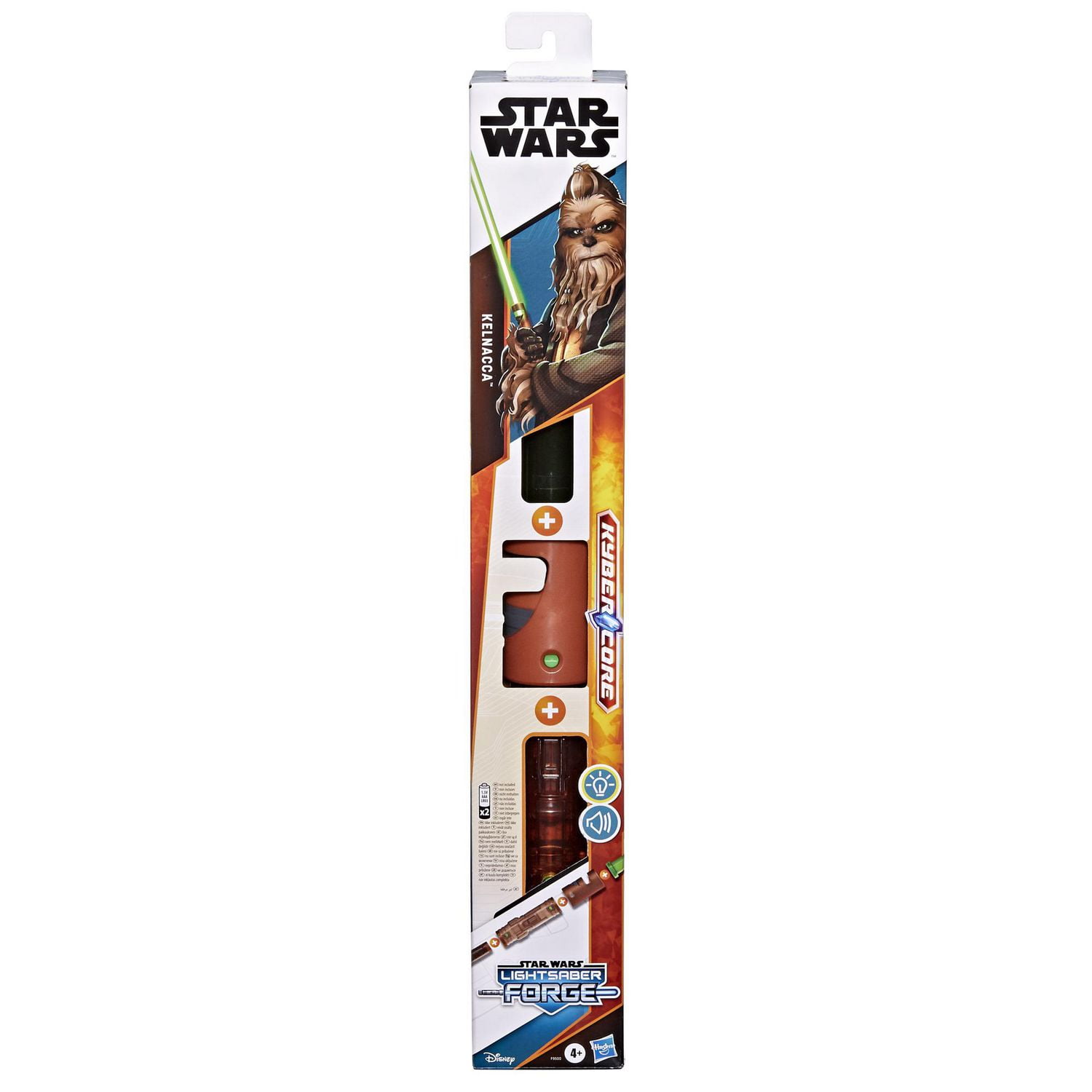 Star Wars Lightsaber Forge Kyber Core Kelnacca, Sabre laser électronique vert personnalisable