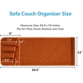 thumbnail image 2 of HLONK Sofa Armrest Organizer Non-Slip Arm Chair Bedside Caddy Storage Organizer for Recliner Couch with 5 Pockets for Cell Phone TV Remote Control Magazines, 2 of 6