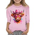 thumbnail image 1 of TZEWGL Tees For Newborn Print Round Neck Loose Short Cropped Sleeve Blouse For Baby size 13-14T, 1 of 4
